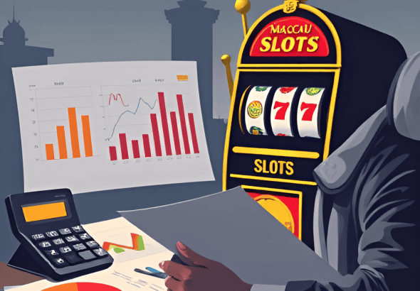 A_financial_themed_scene_a_calculator_pie_charts_and_a_Macau_roulette_esque_motif_with_a_calm_person_3809797871